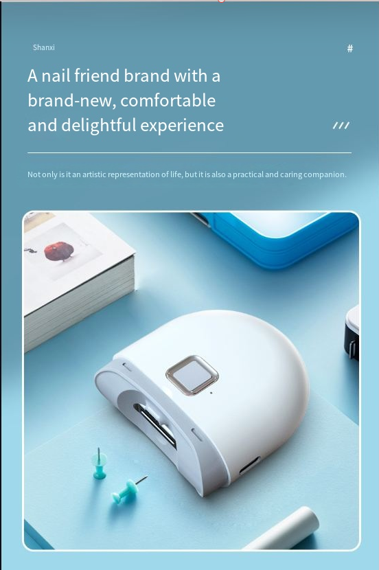 Electric Nail Clipper With Light Nail Polishing Machine